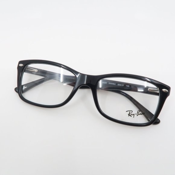 Ray-Ban RB 5228EX 2000 Unisex Rectangular Black - Picture 5 of 6